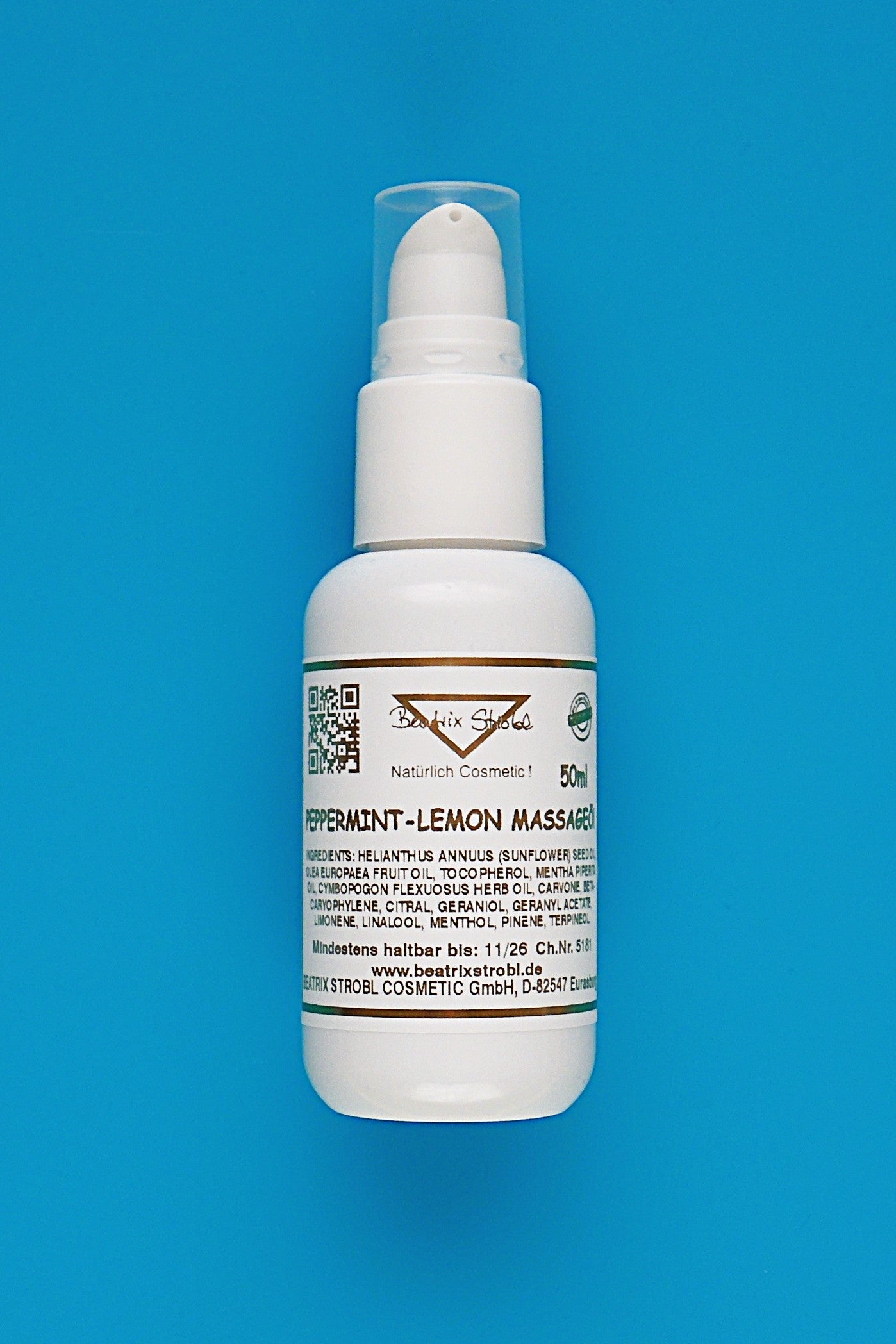 Peppermint Lemon Massageöl Beatrix Strobl Cosmetic GmbH
