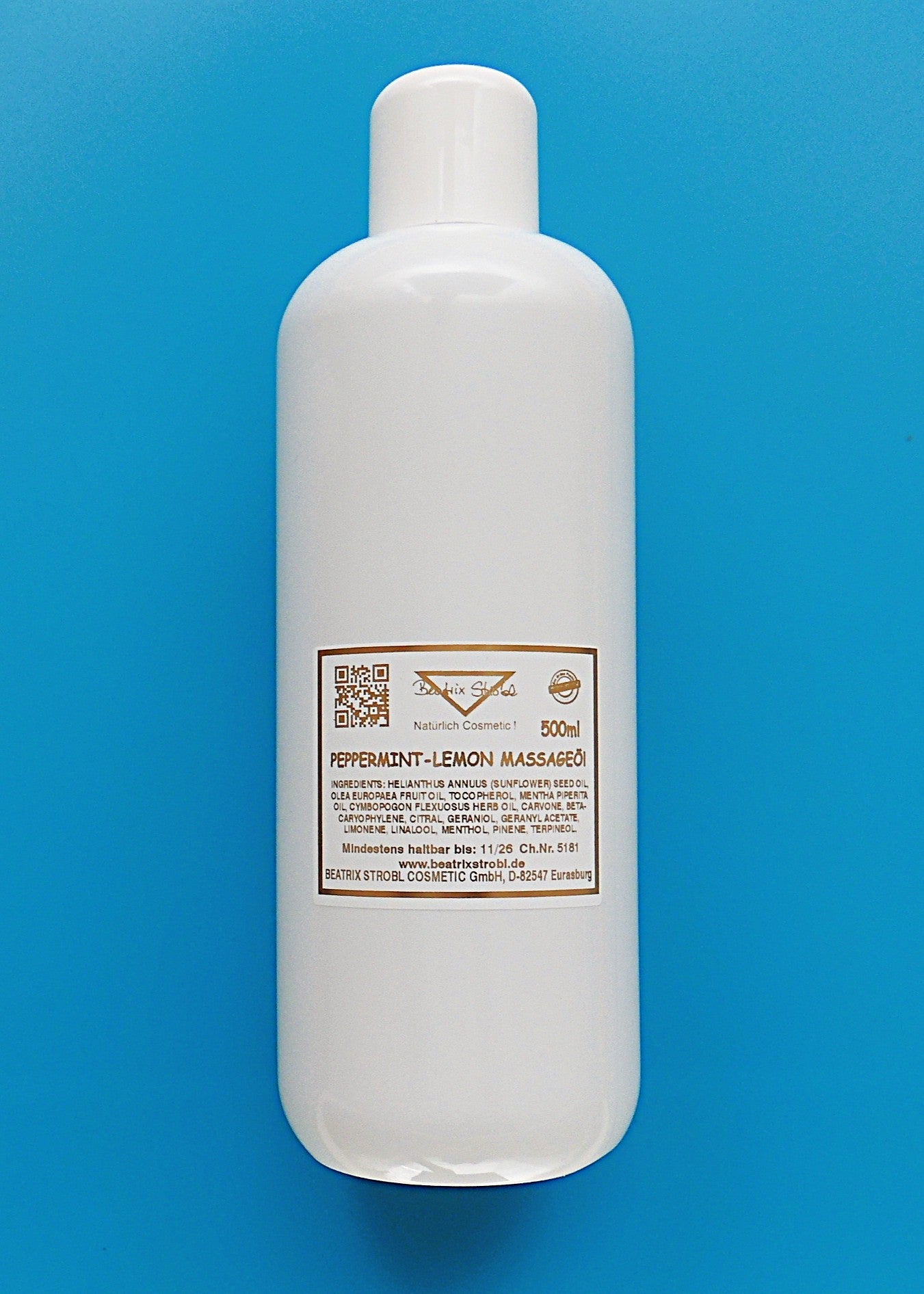 Peppermint Lemon Massageöl Beatrix Strobl Cosmetic GmbH