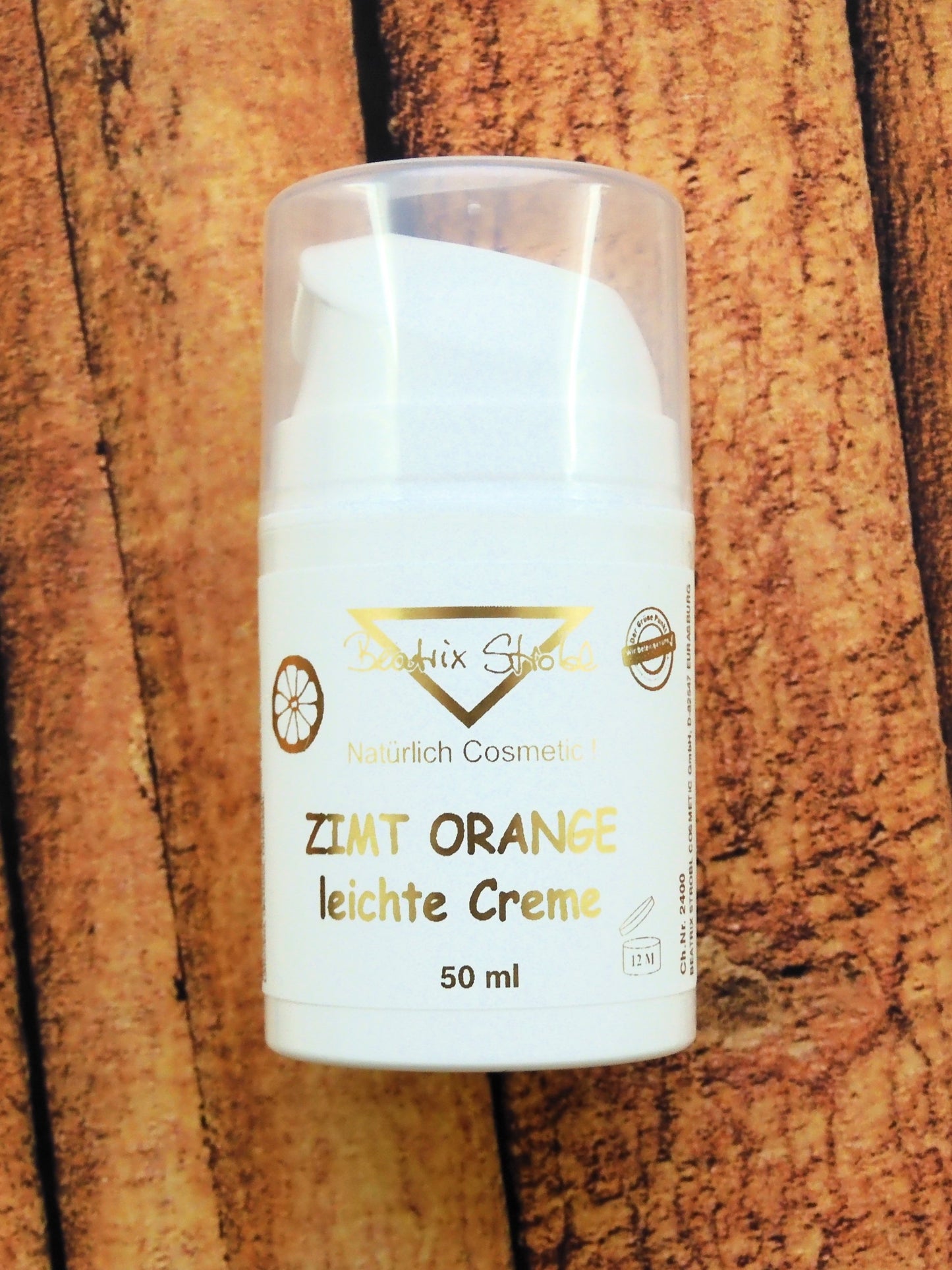 Zimt-Orange Creme-Packung Beatrix Strobl Cosmetic