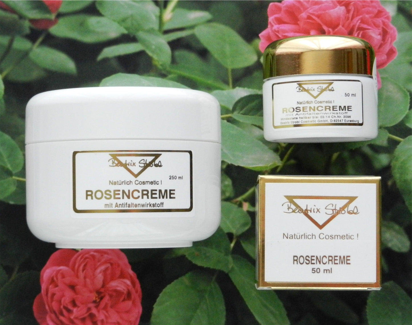 Rosencreme mit Antifaltenwirkstoff Beatrix Strobl Cosmetic