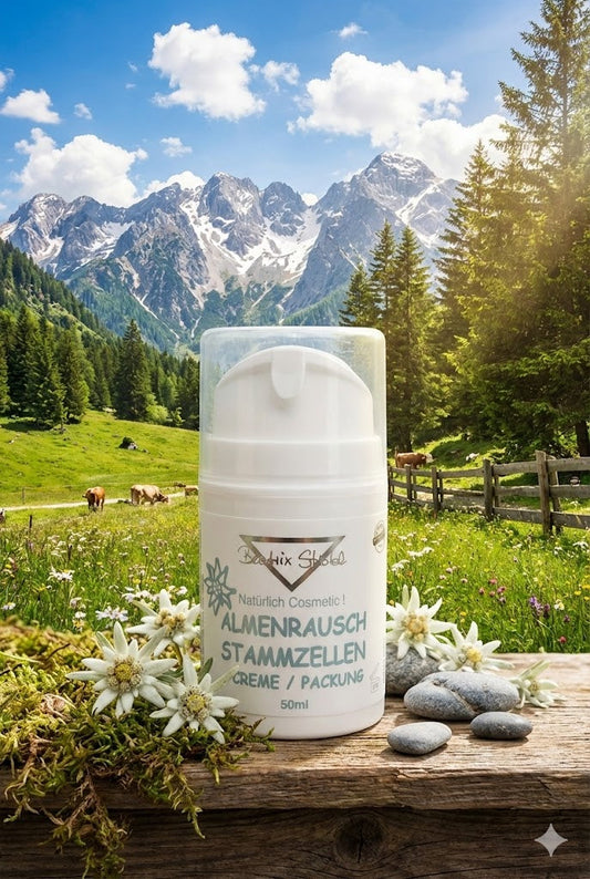 Almenrausch Creme-Packung Beatrix Strobl Cosmetic