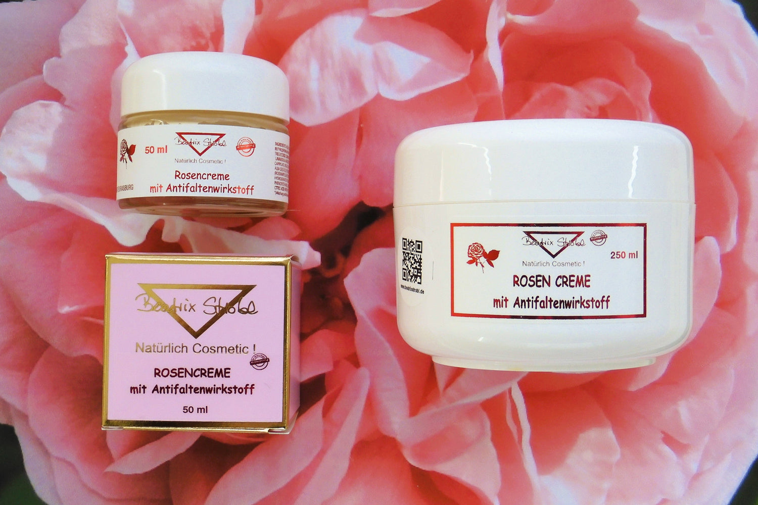 Rosencreme mit Antifaltenwirkstoff Beatrix Strobl Cosmetic