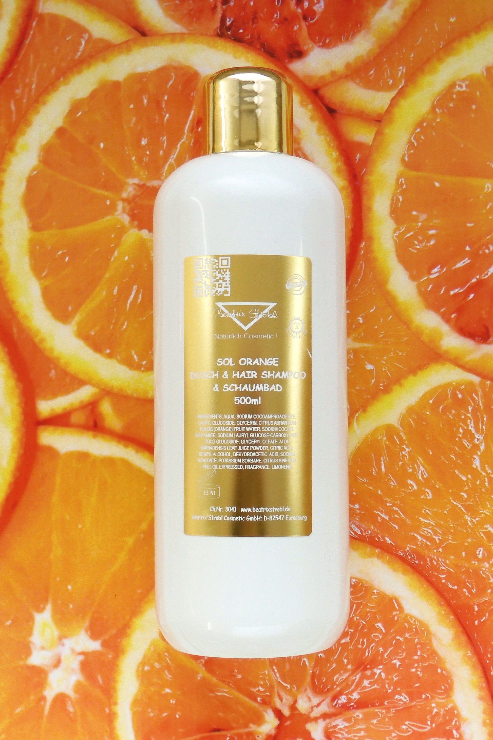 SOL ORANGE Dusch- & Hair Shampoo Beatrix Strobl Cosmetic
