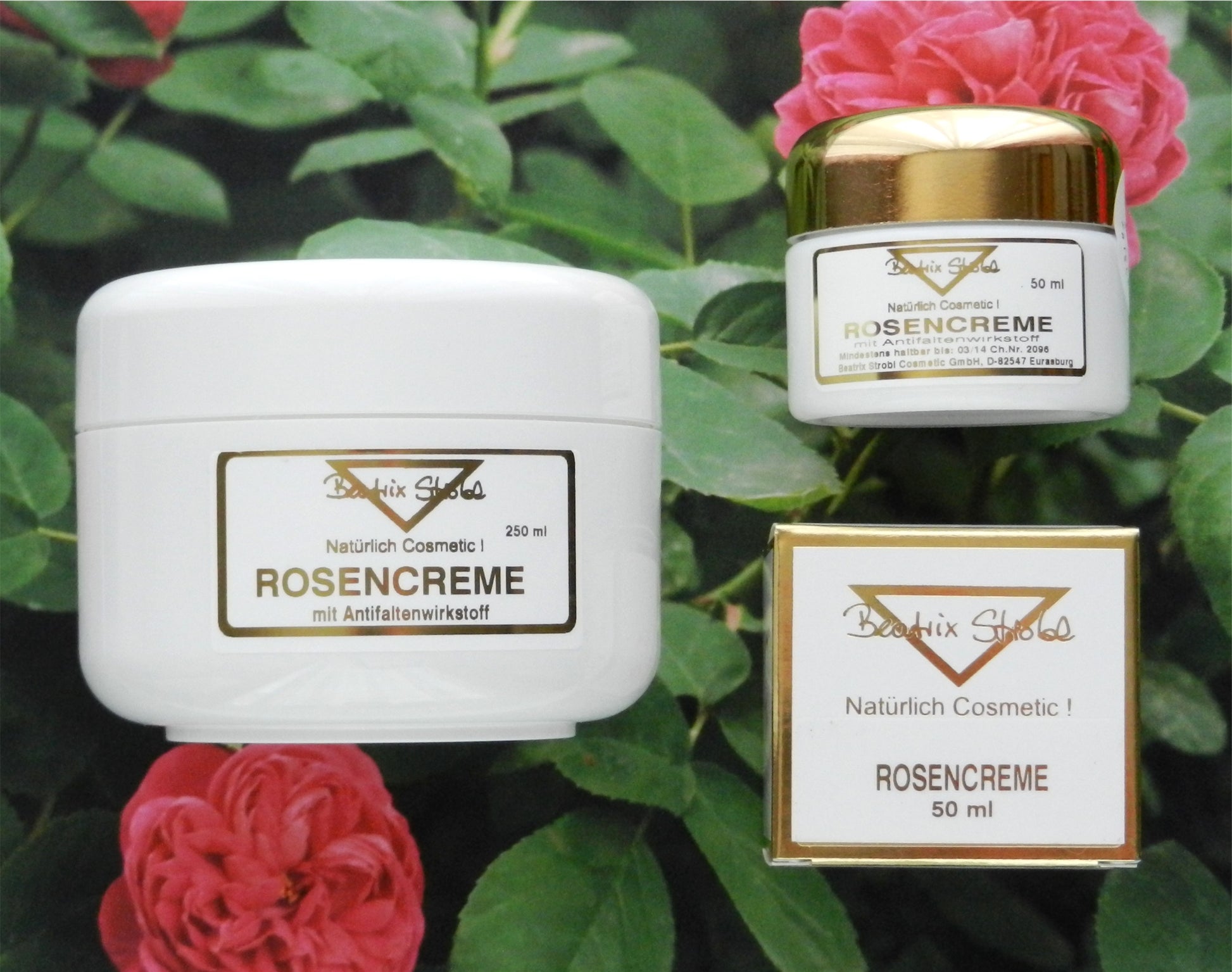 Rosencreme mit Antifaltenwirkstoff Beatrix Strobl Cosmetic