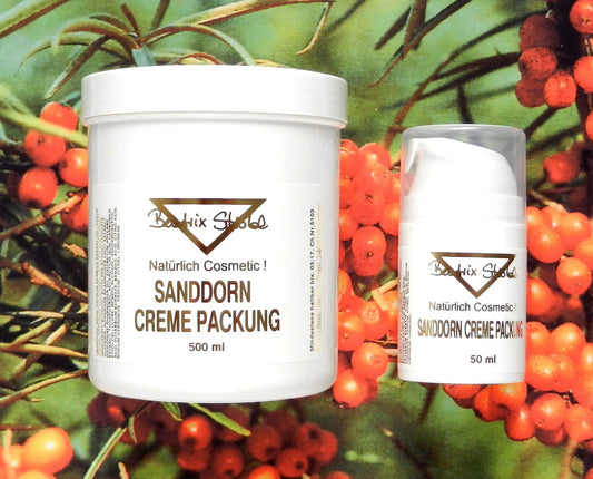 Sanddorn Creme-Packung Beatrix Strobl Cosmetic